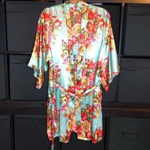 Sleepwear Robe Sz XL Women’s Blue Pink